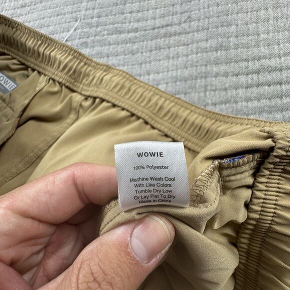 Wowie Sapien 2.0 Short Men XXL Tan Stretch Drawsting 5" Performance Aztec - Picture 8 of 9